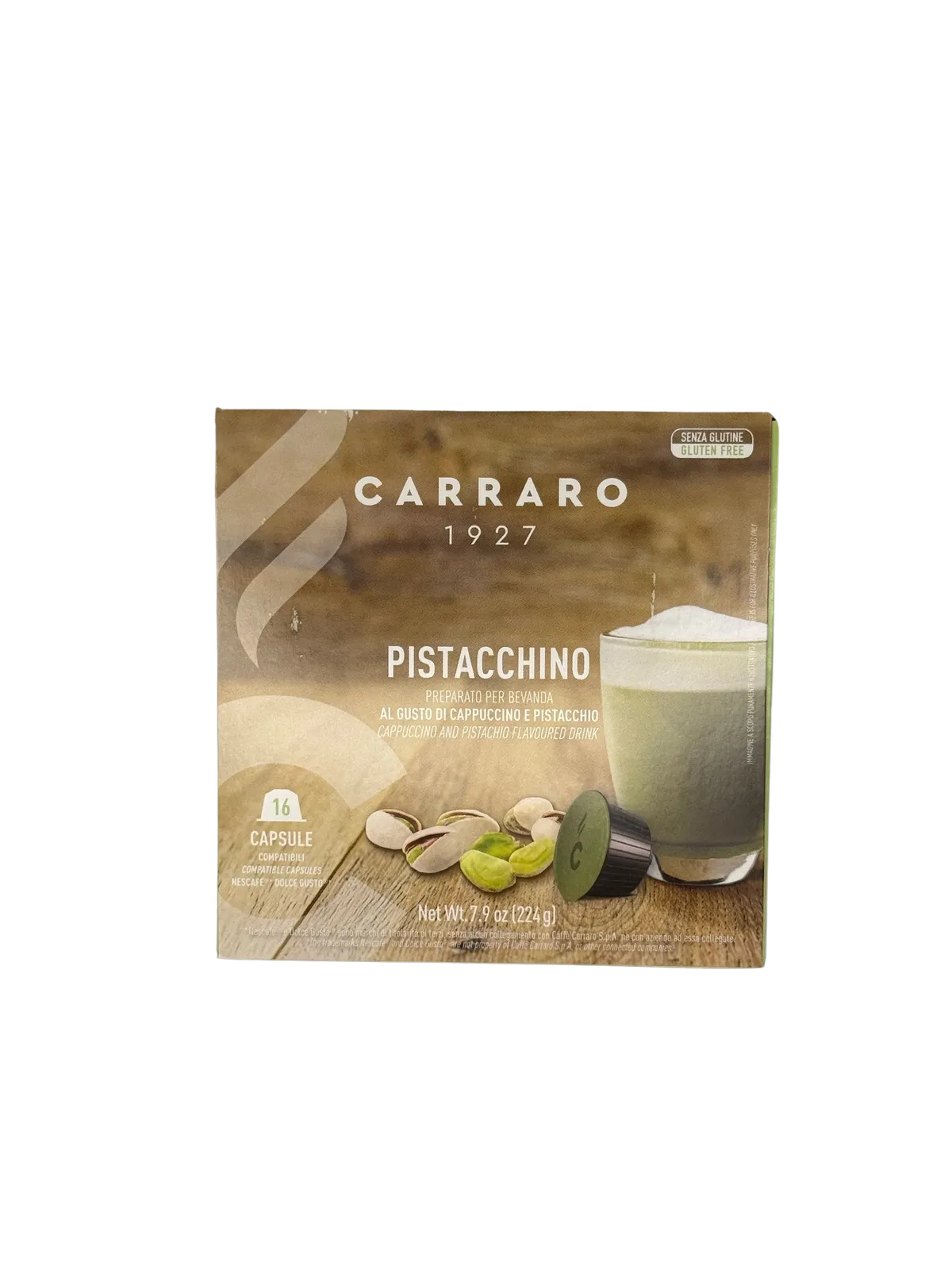 Carraro Pistacchino - Nescafé Dolce Gusto kompatibilis kávékapszulák (16db)